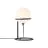 Nordlux Lampe De Chevet Wilson Verre et Métal Noir | Convient pour 1x G9