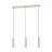 Eglo Suspension Luminaire Caminia Acier Poncé 3x4.7W 3x345lm - 830 Blanc Chaud | IP20 - Incl. 3x GU10