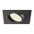 SLV New Tria 68 Spot Aluminium Zwart Vierkant 11W 700lm 60D - 918-930 Dim To Warm | Zaagmaat 68mm - Beste Kleurweergave
