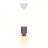 Nordlux Sadie Pendelarmatuur Composite Bruin | Geschikt voor 1x E14