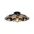 Good&Mojo Plafondlamp Andros Zwart/Natural | Geschikt voor 1x E27 