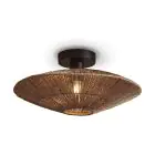Good&Mojo Plafondlamp Iguazu Jute Bruin | Geschikt voor 1x E27 