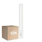 Voordeelpak 10x Philips CorePro PL-L LED Lamp EM/Mains 12W - 840 Koel Wit | 4-Pin - Vervangt 24W
