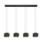 Eglo Hanglamp Hortunas Staal Zwart 5.8W 690lm - 830 Warm Wit | IP20 - Dimbaar 